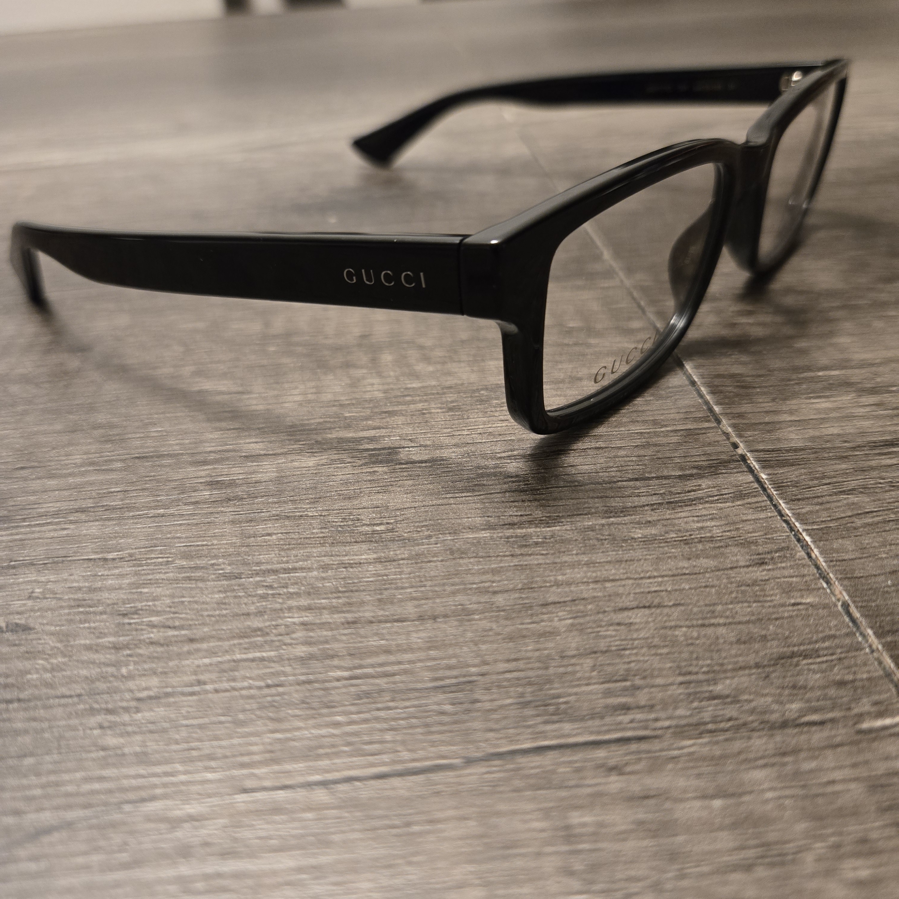 Gucci Gg1717o 001 Eyeglasses Frame Men's Eyeglasses Black Full Rim Rectangle